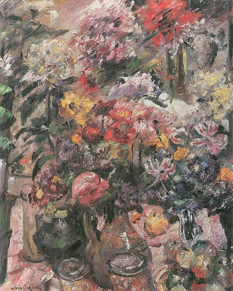 Lovis Corinth Stillleben mit Chrysanthemen und Amaryllis